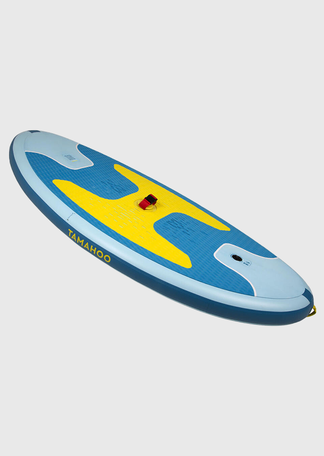 Planche à voile bleu et jaune seule 