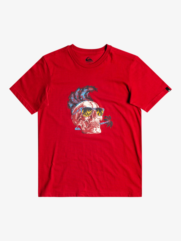 Produit Enfant 1 - T-shirt rouge illustration crane aved lunettes de solei