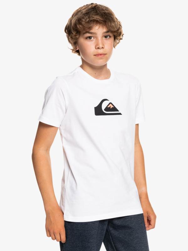 Produit Enfant 5 - T-shirt blanc logo noir et orange