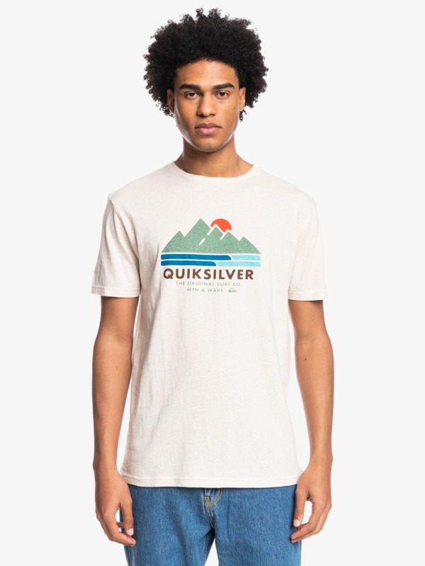 Produit Homme 2 - T-shirt beige illustration montagne